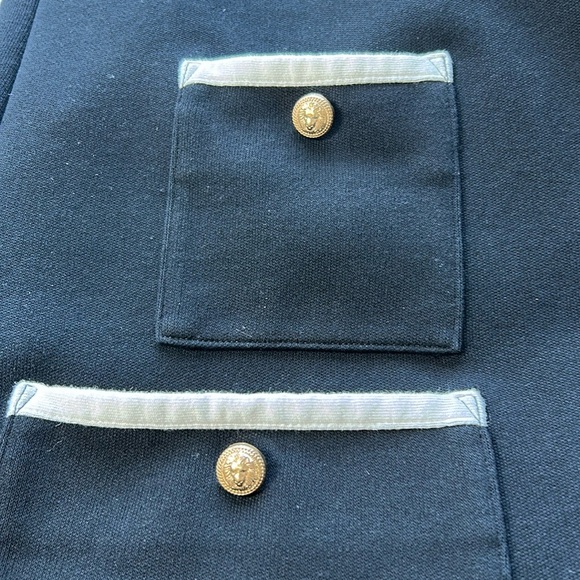 Tuckernuck Black Francoise Mod Mini Dress Shift Crewneck Pockets Long Sleeve M - Picture 16 of 16